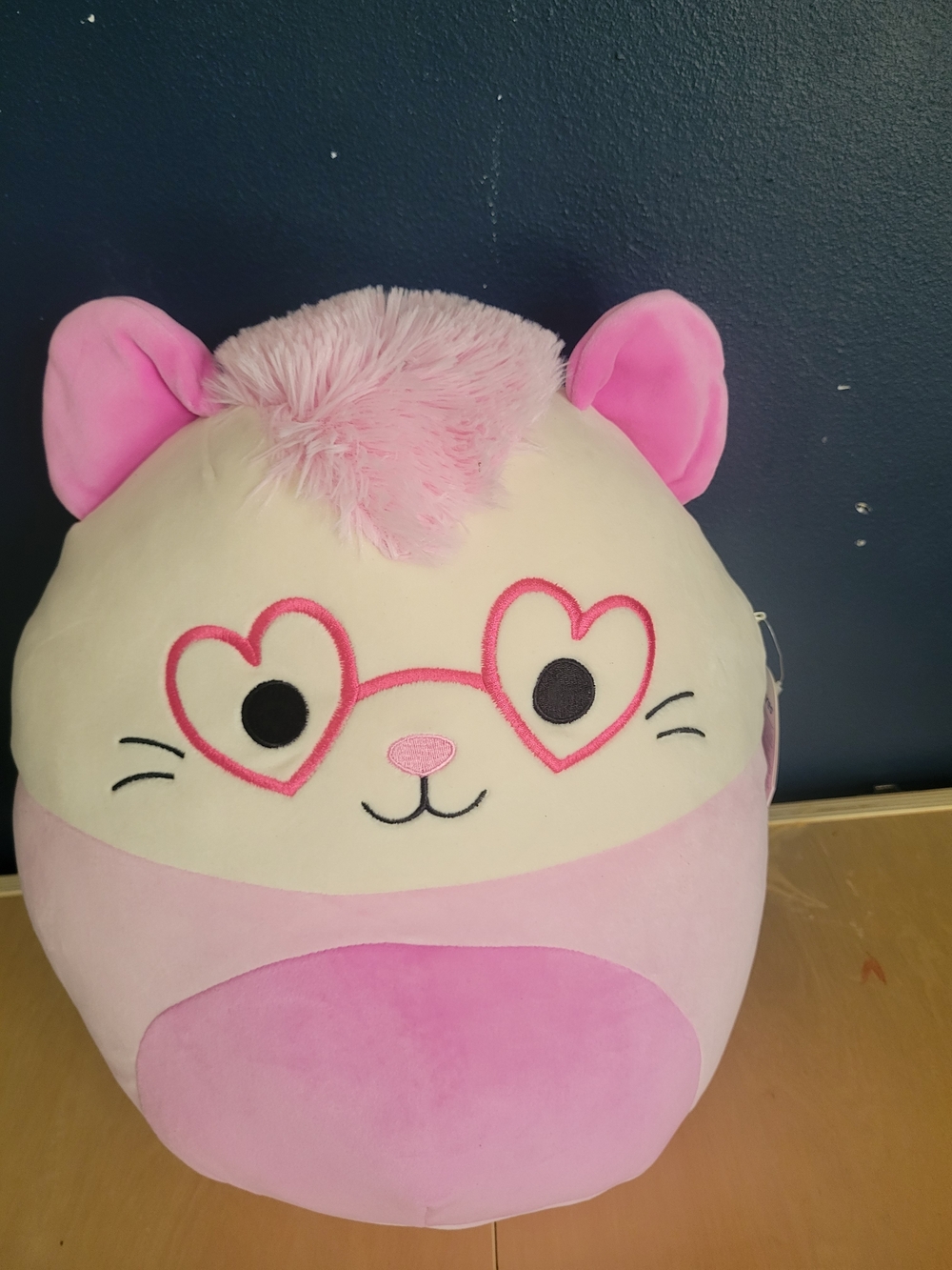 Plush Cat Toy - Pink Heart Glasses Design...SQUICHMELLONS